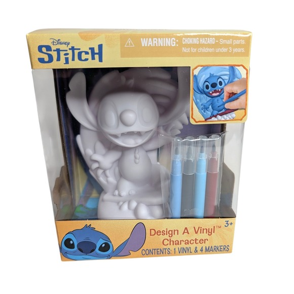 Disney Other - Disney Stitch Design A Vinyl Character Art‎ Kit Kids 3+ Markers NEW